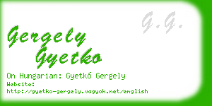 gergely gyetko business card
